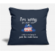 Funny Camping Camp Trailer Park The Motorhome Gift Navy Pillow